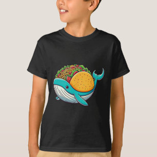 Funny Tacos Whale Ozean Kinder Mens Womens Cinco D T-Shirt