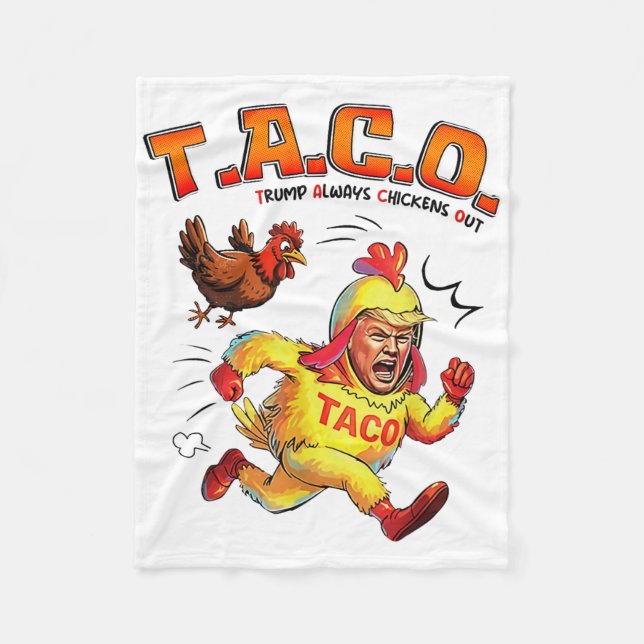 Funny Tacp Trump immer Chickens out Shirt Mens Wo Fleecedecke (Vorderseite)