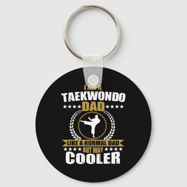Funny Tae Kwon Do Fighter Vater Taekwondo for Men  Schlüsselanhänger (Vorderseite)