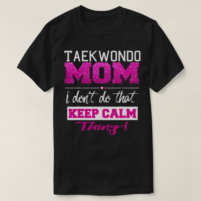 Funny Taekwondo Mama Beste Mutter T-Shirt (Design vorne)
