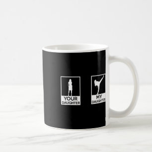 Funny Taekwondo Mama Vater Martial Arts Karate-Gir Kaffeetasse