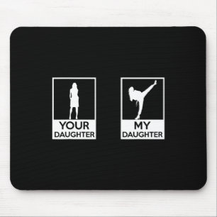 Funny Taekwondo Mama Vater Martial Arts Karate-Gir Mousepad