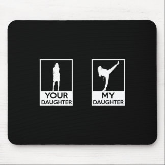Funny Taekwondo Mama Vater Martial Arts Karate-Gir Mousepad