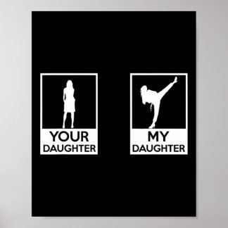 Funny Taekwondo Mama Vater Martial Arts Karate-Gir Poster