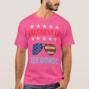 Funny Taekwondo Zubehör Usa Flagge Taekwondo sagen T-Shirt