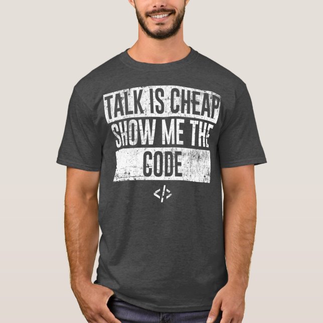 Funny Talk ist bilap zeigen Sie mir den Code-Progr T-Shirt (Vorderseite)