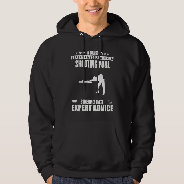 Funny Talk Myself Expert Advice Womens Mens Shooti Hoodie (Vorderseite)