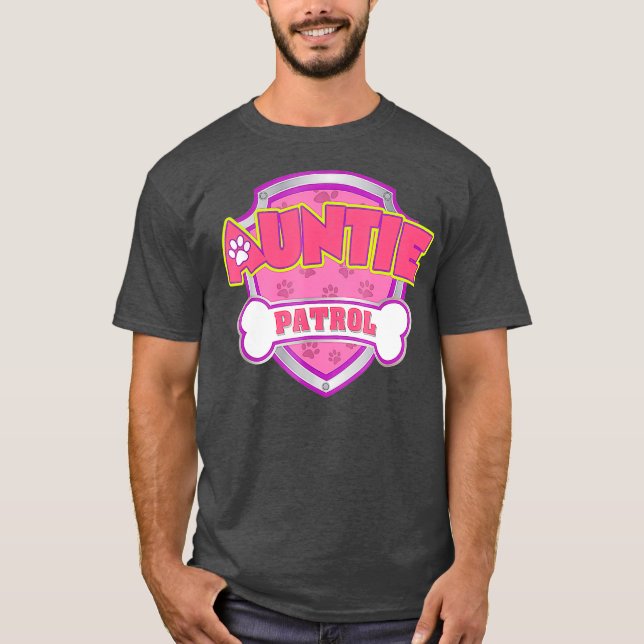 Funny Tanttie Patrol Hund Mama Vater für Männer Fr T-Shirt (Vorderseite)