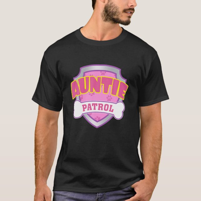 Funny Tanttie Patrol - Hunde Mama, Vater für Männe T-Shirt (Vorderseite)
