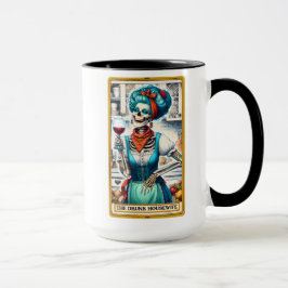 Funny Tarot Card/Betrunkene Hausfrau Tasse