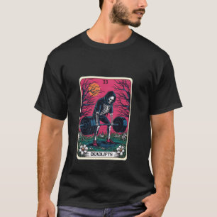 Funny Tarot Card Deadlifts Gym Workout Occult Lese T-Shirt