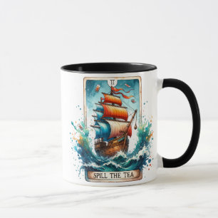 Funny Tarot Card /Spill The Tee Tasse