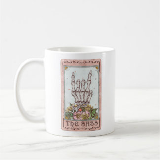 Funny Tarot The Sass Tarot Card Sassy Skelett Kaffeetasse