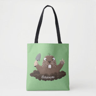Funny Taschengopher Graben Cartoon Illustration