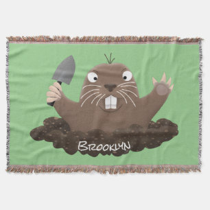 Funny Taschengopher Graben Cartoon Illustration Decke