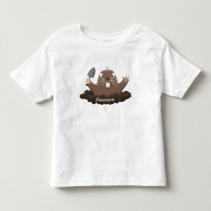 Funny Taschengopher Graben Cartoon Illustration Kleinkind T-shirt
