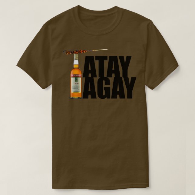Funny Tatay Tagay Design 1 T-Shirt (Design vorne)