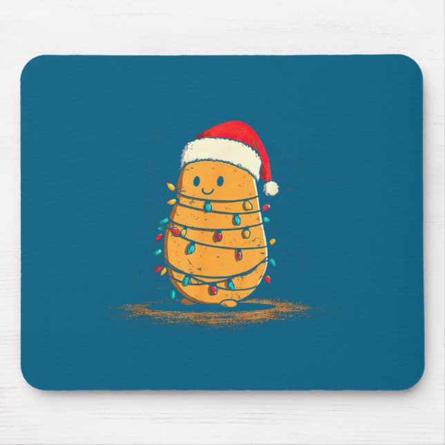 Funny Tato Christmas Graphics Lights Lover  Mousepad (Vorne)