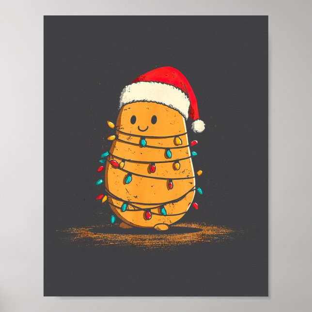 Funny Tato Christmas Graphics Lights Lover  Poster (Vorne)