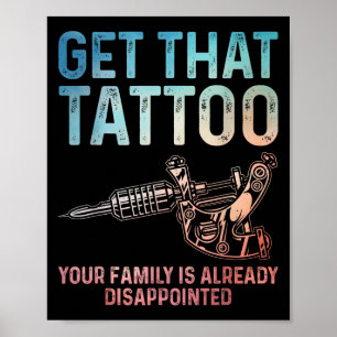 Funny Tattoo Artist Kunst für Männer Frauen Tattoo Poster