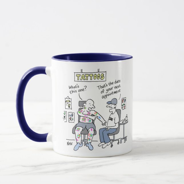Funny Tattoo Parlor Tasse (Links)