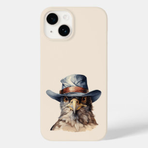Funny Taube mit Cowboy-Hut, Aquarell Case-Mate iPhone 14 Hülle