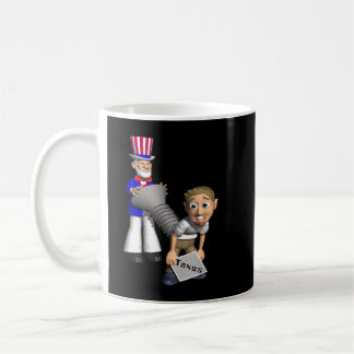 Funny Tax IRS Joke Taxpayer Spaß Uncle Sam Screens Kaffeetasse
