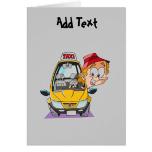 Funny Taxi Taxifahrer Cartoon personalisiert