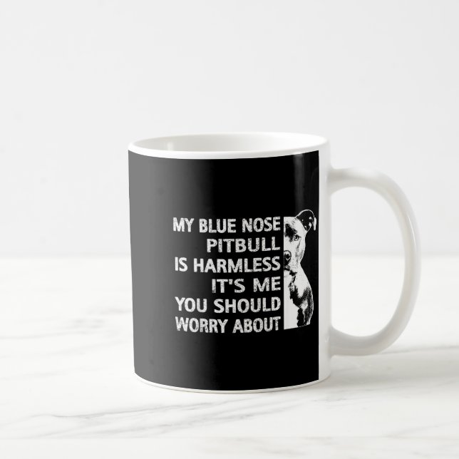 Funny Tbull Quote Blue Nose Tbull Design Cool Dog  Kaffeetasse (Rechts)