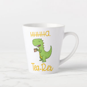 Funny Tea Rex Tyrannosaurus Dinosaur Sipping Milchtasse