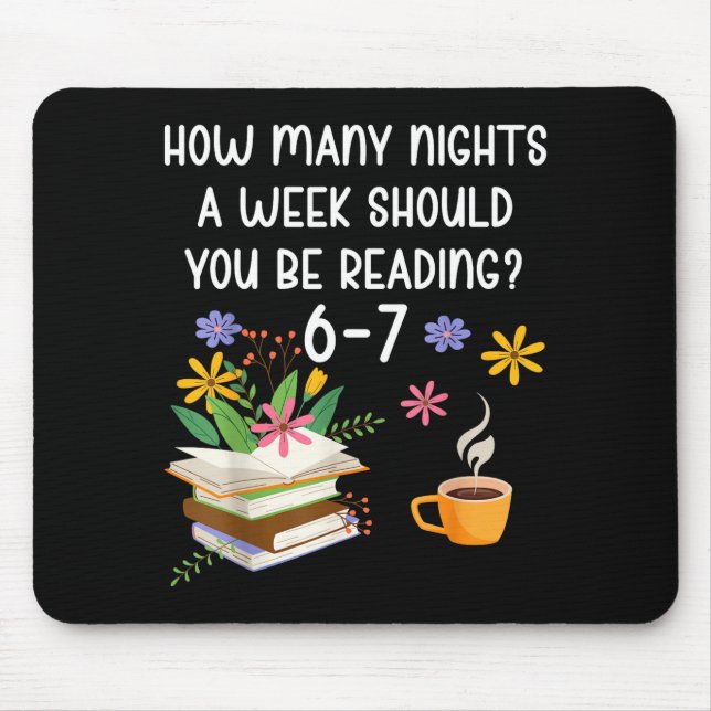 Funny Teacher 67 Six Seven Meme Reading 6-7 Book L Mousepad (Vorne)