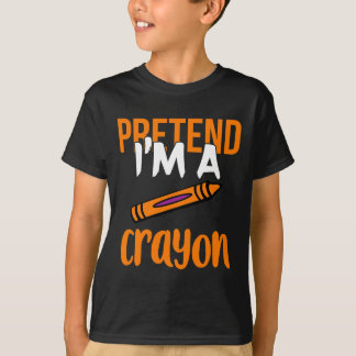 Funny Teacher, als wäre ich ein Crayon Halloween-G T-Shirt