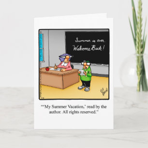 Funny Teacher Apprecive Day Karte