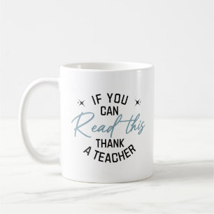 Funny Teacher Apprecive Reading Back to School Kaffeetasse