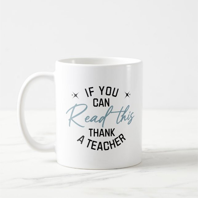 Funny Teacher Apprecive Reading Back to School Kaffeetasse (Links)