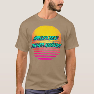Funny Teacher Assistant Retro 1980er Geschenk T-Shirt