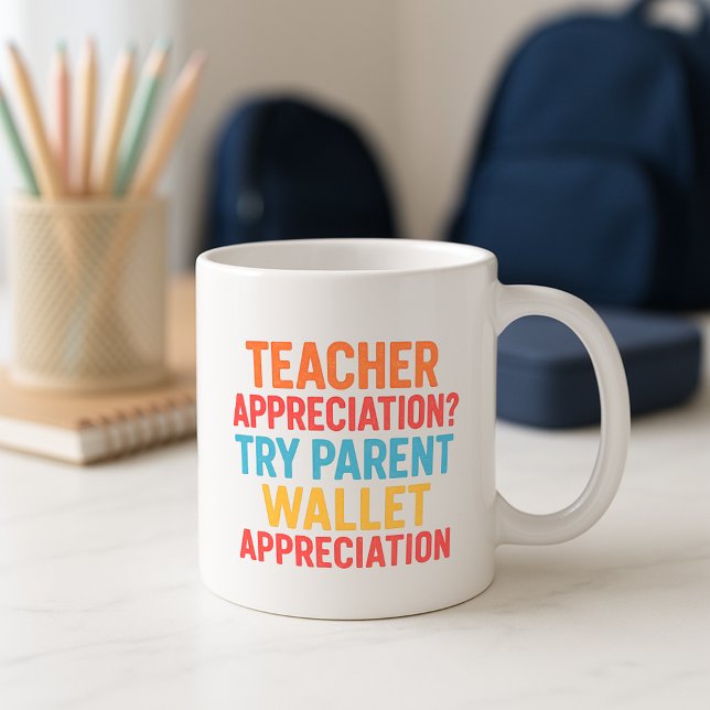 Funny Teacher Cup; Aufwertung der Brieftasche der  Kaffeetasse (Von Creator hochgeladen)