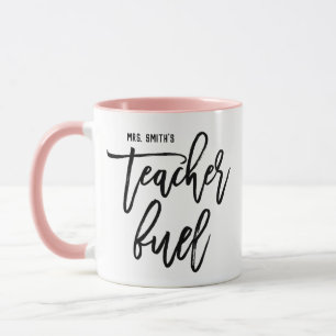 Funny Teacher Fuel Personalisiert Tasse