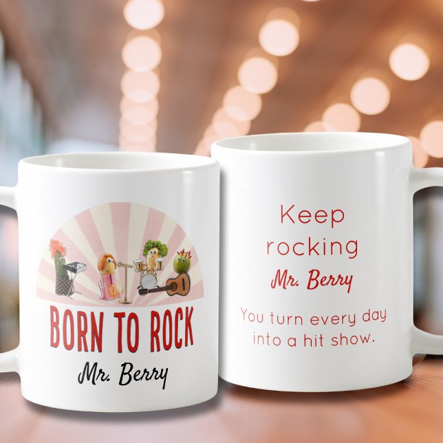 Funny Teacher Gift - Personalisierter Cooler Rock  Kaffeetasse (Von Creator hochgeladen)