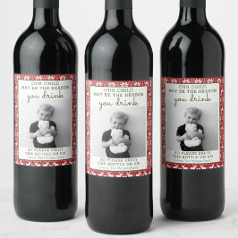 Funny Teacher Gift Wine Label - Weihnachtsgeschenk Weinetikett