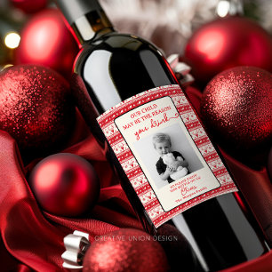 Funny Teacher Gift Wine Label - Weihnachtsgeschenk Weinetikett
