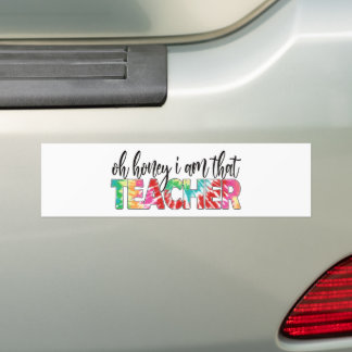 Funny Teacher Ich bin der Lehrer Autoaufkleber