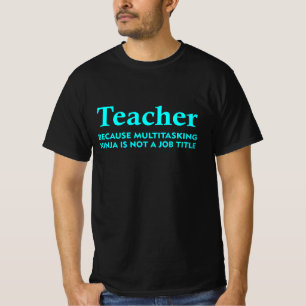 Funny Teacher Job Titel für Geschenke T-Shirt