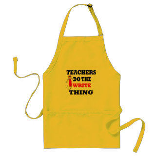 Funny Teacher macht das Schreiben Schürze