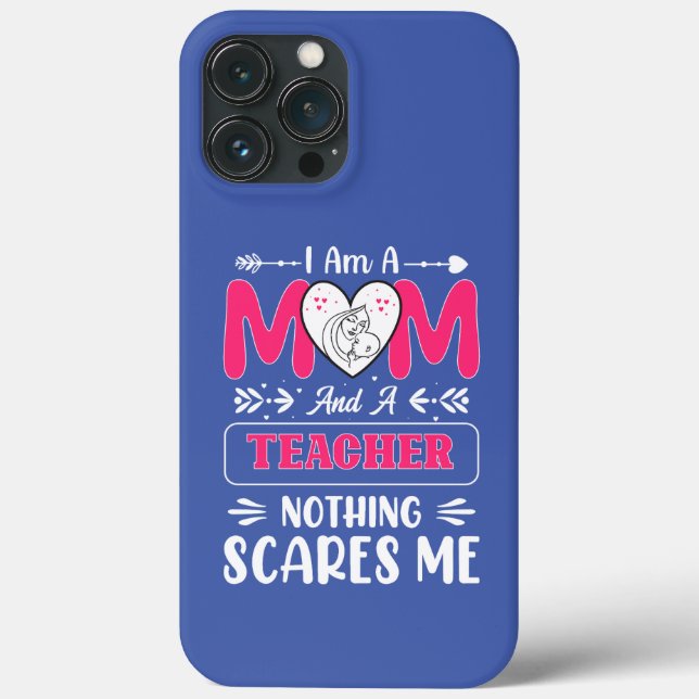 Funny Teacher Mama, Lehrerin Mama Funny Case-Mate iPhone Hülle (Rückseite)