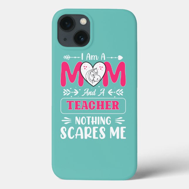 Funny Teacher Mama, Lehrerin Mama Funny Case-Mate iPhone Hülle (Rückseite)