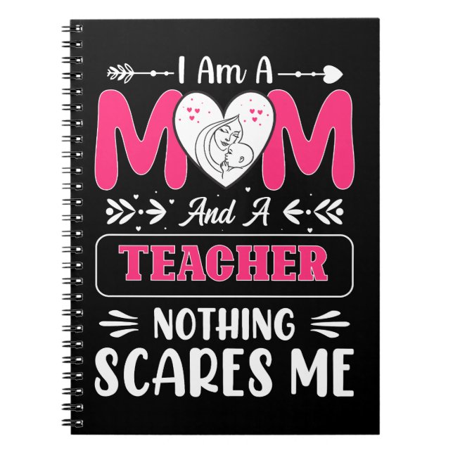 Funny Teacher Mama, Lehrerin Mama Funny Notizblock (Vorderseite)