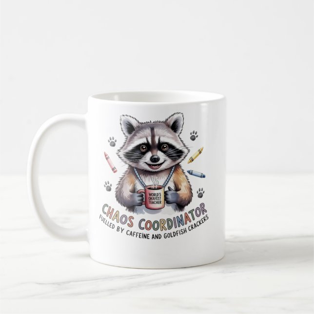  Funny Teacher Mug Chaos Coordinator Gift for Wome Kaffeetasse (Links)