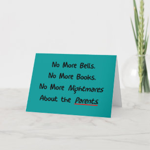 Funny Teacher Retirement Geschenke Karte