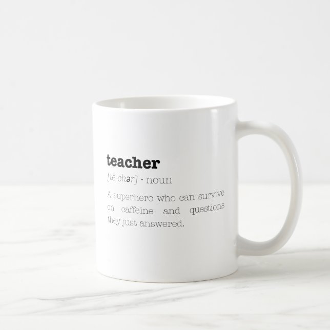Funny Teacher Tasse Definition Tasse (Rechts)